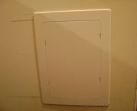 a prefab wall access panel