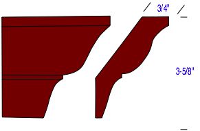 alexandria cove crown molding profile