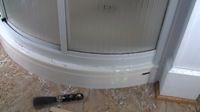 caulk around a shower stall
