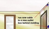 install outlet box for crown molding lighting