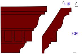 dentil crown molding and dimensions