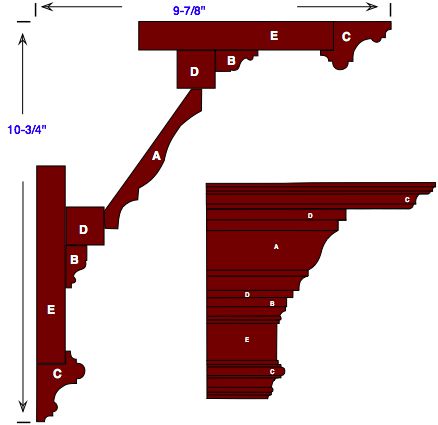 diagram of a custom crown molding idea