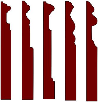 large custom milled one-piece baseboard profiles
