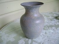 faux painted glass flower vase