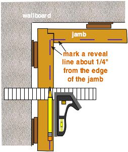 door jamb reveal detail