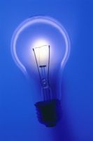 photo incandescent lightbulb