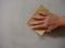 sanding drywall by hand with sandpaper
