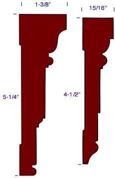 neoclassical case moldings