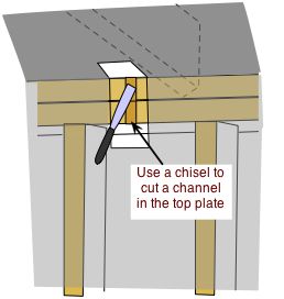 notch top plate for cable