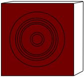 wood rosette corner block for door and window frames