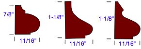 small base cap molding profiles