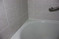 caulking on shower stall