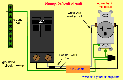 A Single Phase 240 Volt Breaker Wiring Diagram - Wiring ...
