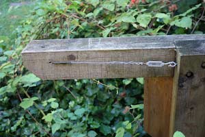 photo of a berry trellis post