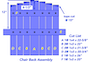 diagram of the back of a Adirondack-style chair