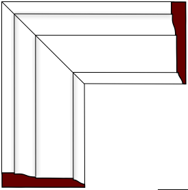 colonial style door and window trim molding