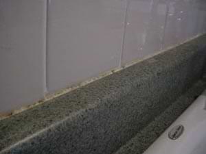 photo of cured foam trimmed for caulking photo of cured foam trimmed for caulking