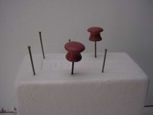 drawer pulls suspended on nails for easier painting drawer pulls suspended on nails for easier painting