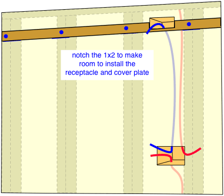 diagram to install a 1x2 base for crown molding lighting diagram to install a 1x2 base for crown molding lighting