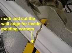 photo illustrating marking and cutting inside compound miter joints photo illustrating marking and cutting inside compound miter joints