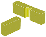 diagram of a woodworking dado joint