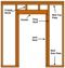 diagram to frame for a new door
