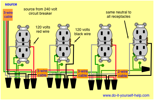 Wiring Lights And Outlets On Same Circuit Diagram from www.do-it-yourself-help.com