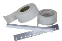 photo of drywall joint tape and corner bead photo of drywall joint tape and corner bead
