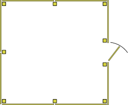 diagram of a garden fence perimeter layout