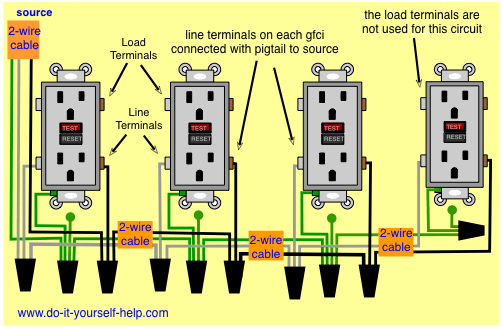 Wiring Diagrams For Multiple Receptacle Outlets