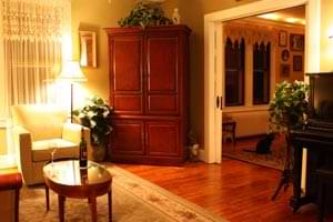 photo of a living room in an historic house