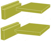 woodworking rabbet joint diagram