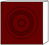 drawing of victorian style rosette corner block