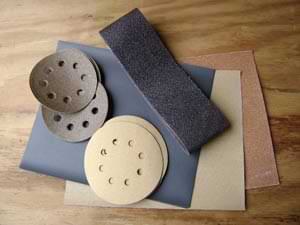 photo of various types of sandpaper and abrasives photo of various types of sandpaper and abrasives