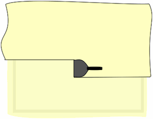drawing demonstrating the second skim coat over a large area drawing demonstrating the second skim coat over a large area