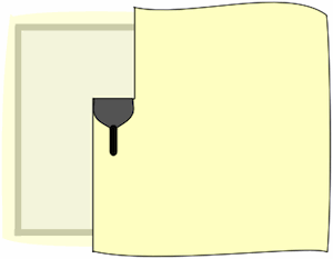 drawing demonstrating the first skim coat over a large area drawing demonstrating the first skim coat over a large area