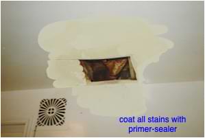 photo primer on ceiling water damage photo primer on ceiling water damage
