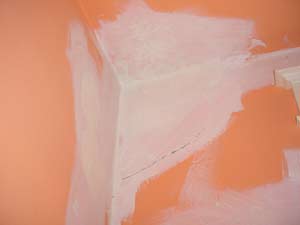 photo primer-sealer over water damaged plaster