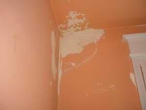 photo water damage removed from a wall and ceiling photo water damage removed from a wall and ceiling