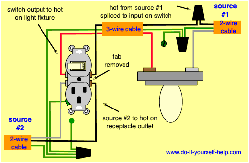 Light Switch Wiring Diagrams - Do-it-yourself-help.com